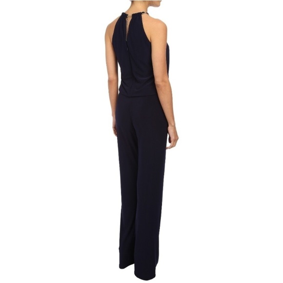 LAUNDRY by Shelli Segal Black Chain Neck Jumpsuit - Picture 3 of 16